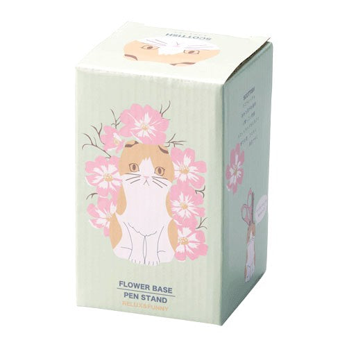 貓咪陶瓷小花瓶 - 啡色