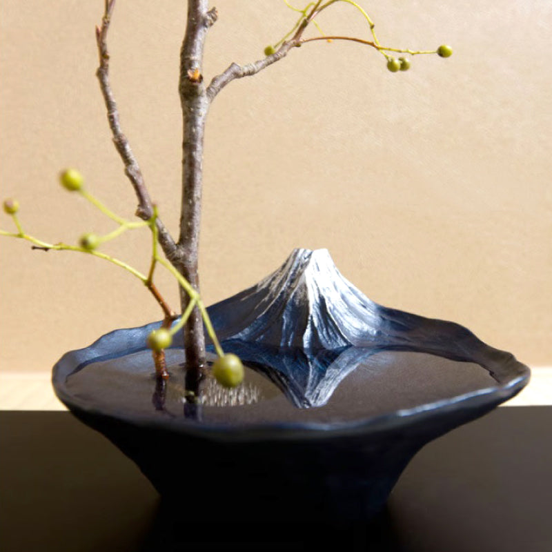 銀雅堂富士山花器