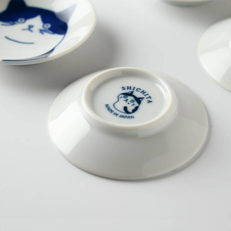 Five Cat Faces Petite Plate Boxset│五個貓樣小碟木禮盒套裝