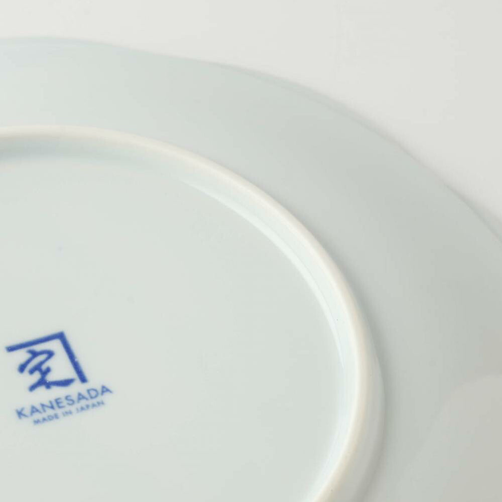 藍京花美濃燒花形餐碟│Aikyo Flower Minoware Plate