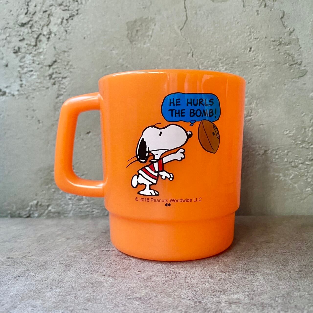 史諾比日本製復古風杯 (橙色)│Snoopy Retro Style Mug (Orange)