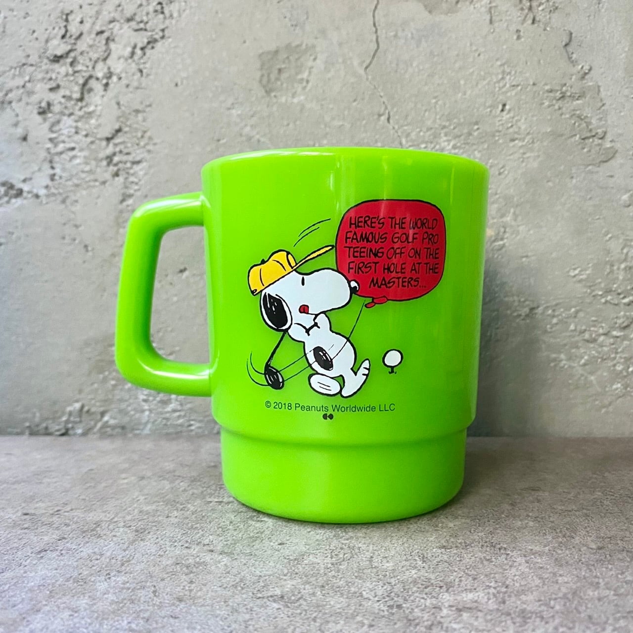 史諾比日本製復古風杯 (綠色)│Snoopy Retro Style Mug (Green)