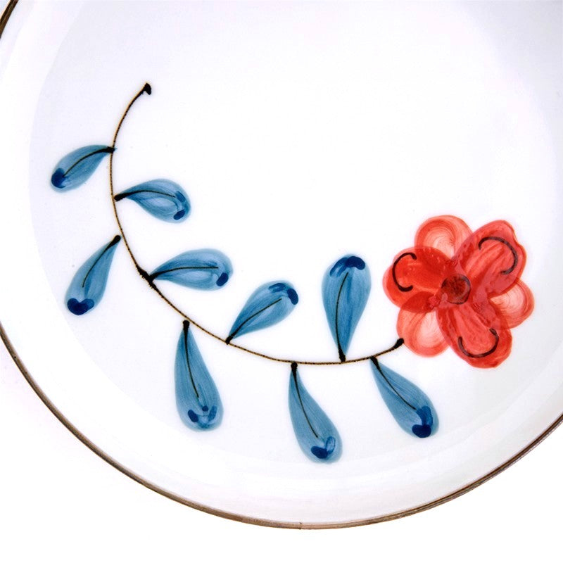 波佐見燒手繪罌粟花餐碟│Hasami Ware Hand-Painted Poppy Plate