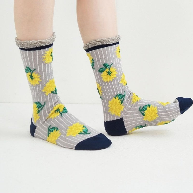 andèotte 高密度編織中筒襪│andèotte High-Gauge Crew Socks