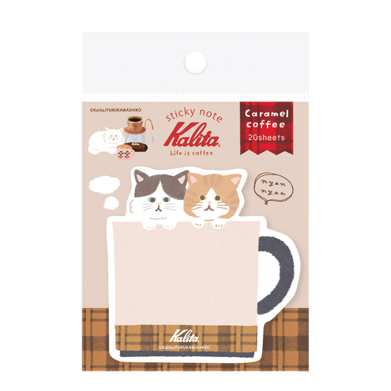 Kalita 貓咪咖啡杯便利貼 │Kalita Cats Coffee Cup Sticky Notes