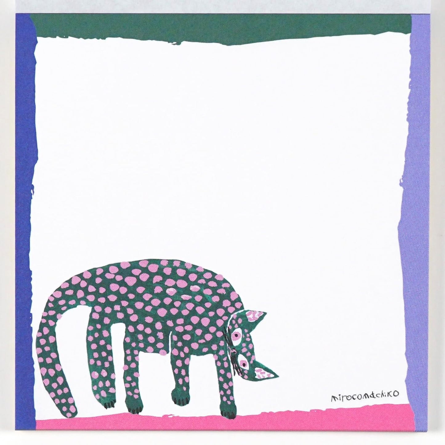 Miroco Machiko 貓咪方形便條紙│Miroco Machiko Cat Square Memo Pad