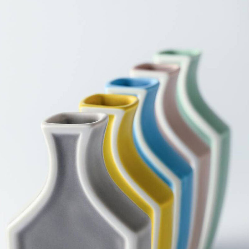 花色美濃燒花瓶 Hanairo Minoware Framed Vase