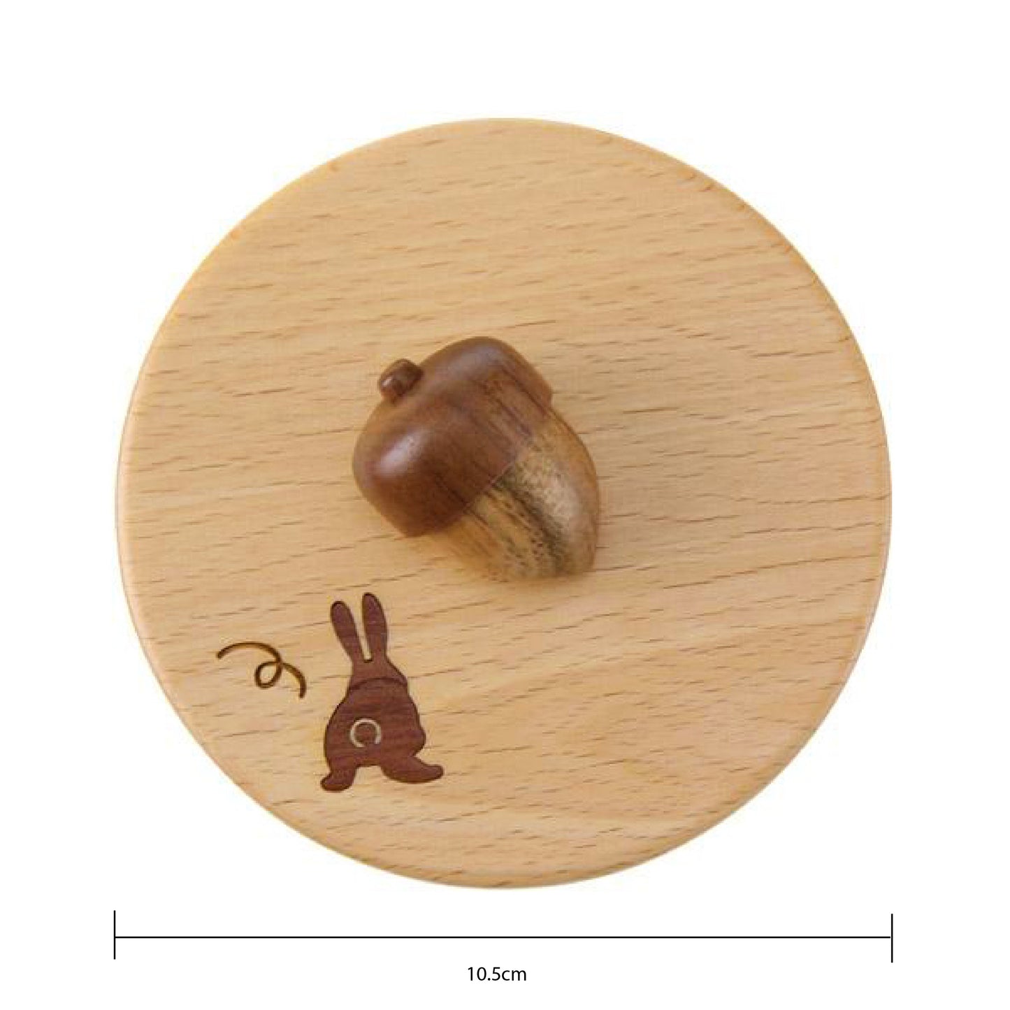 日本木象嵌兔子杯蓋 Japan Wooden Rabbit Mug Cover