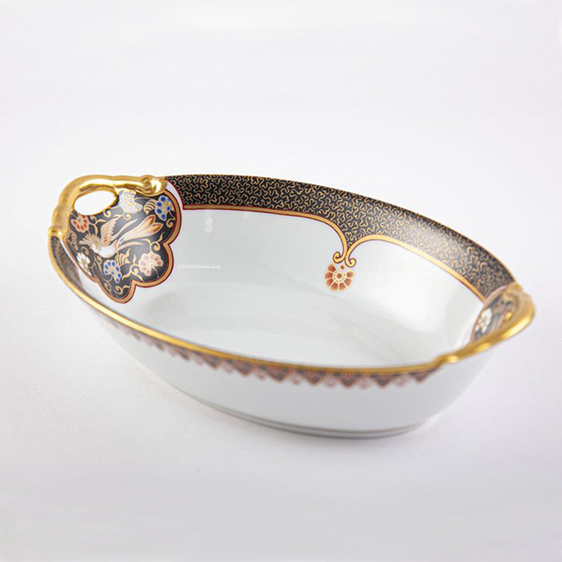 有田燒黑金彩鳳凰瓷碗 Arita Ware Dark Golden Phoenix Porcelain Bowl