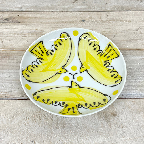 自由鳥波佐見焼圓形碟 Free Bird Hasami Porcelain Round Plate