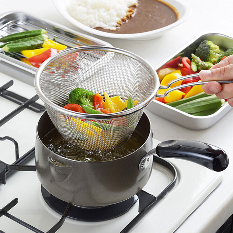 日本製圓形小炸鍋套裝 Japan Round Deep Fryer Set