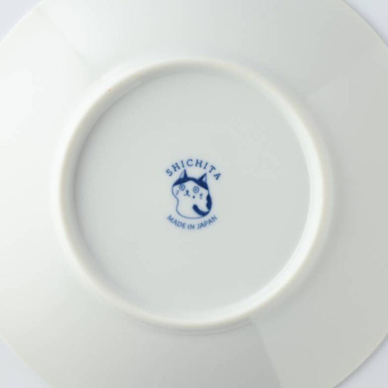 五個貓樣美濃燒16cm餐碟│Five Cat Faces 16cm Minoware Plate