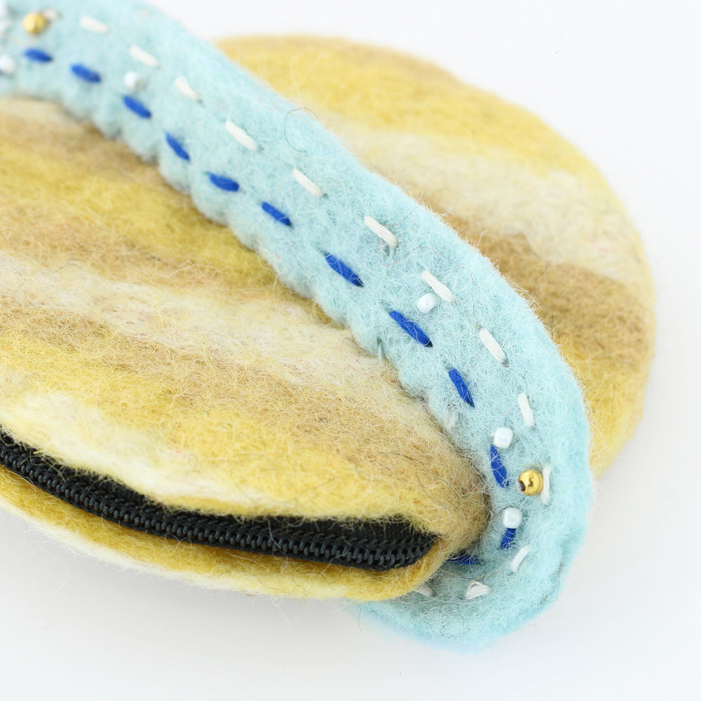 星球手工羊毛毯散銀包 Planet Felt Coins Bag