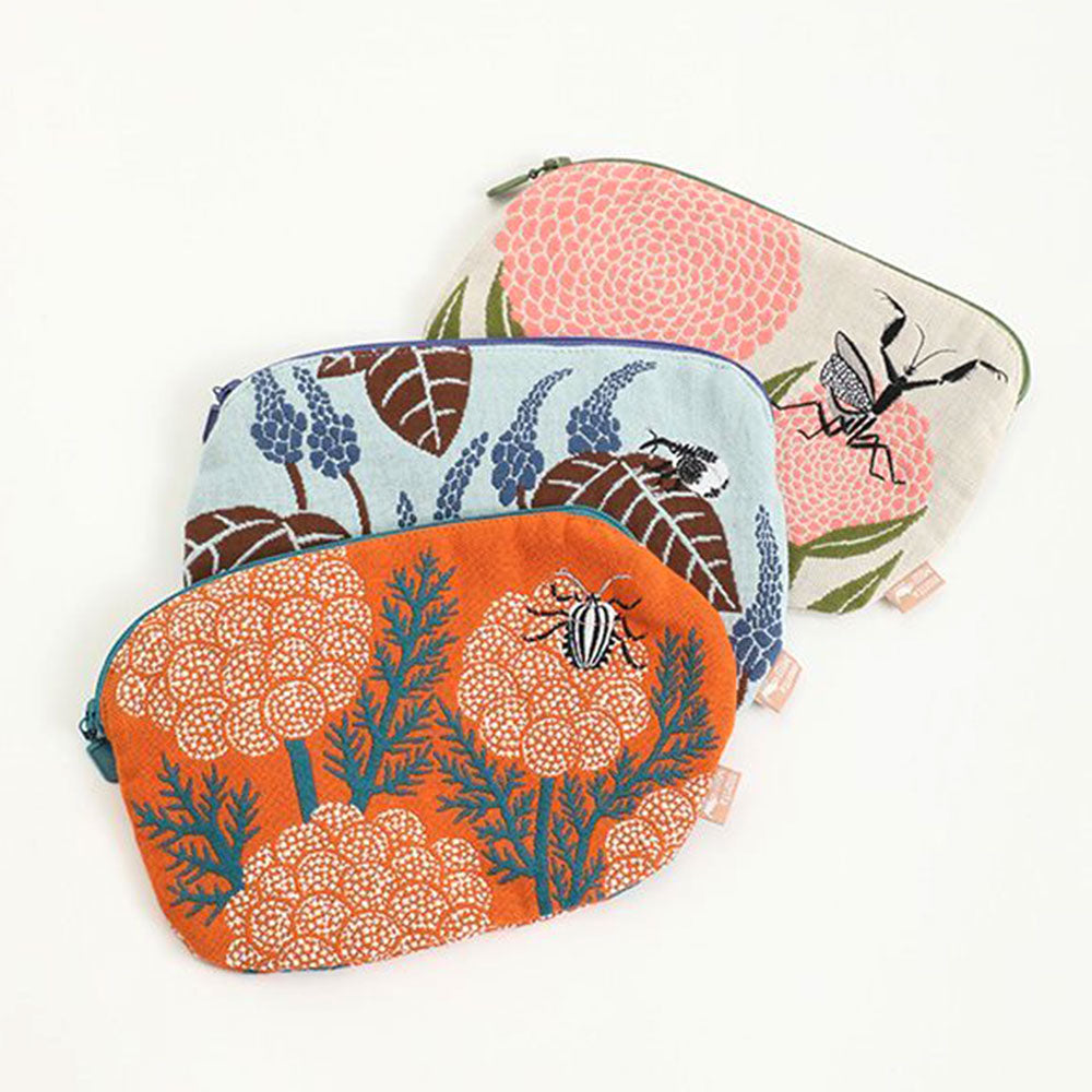 森田Miw 花與瓢蟲布質小包│Morita Miw Pouch Flower and Ladybug