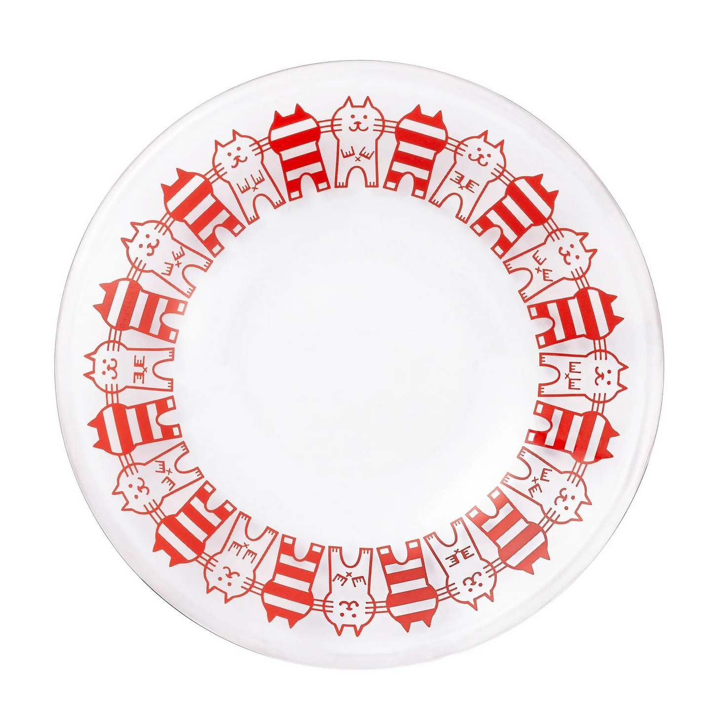 ADERIA昭和風貓咪玻璃碟│ADERIA Showa-Style Cat Glass Plate