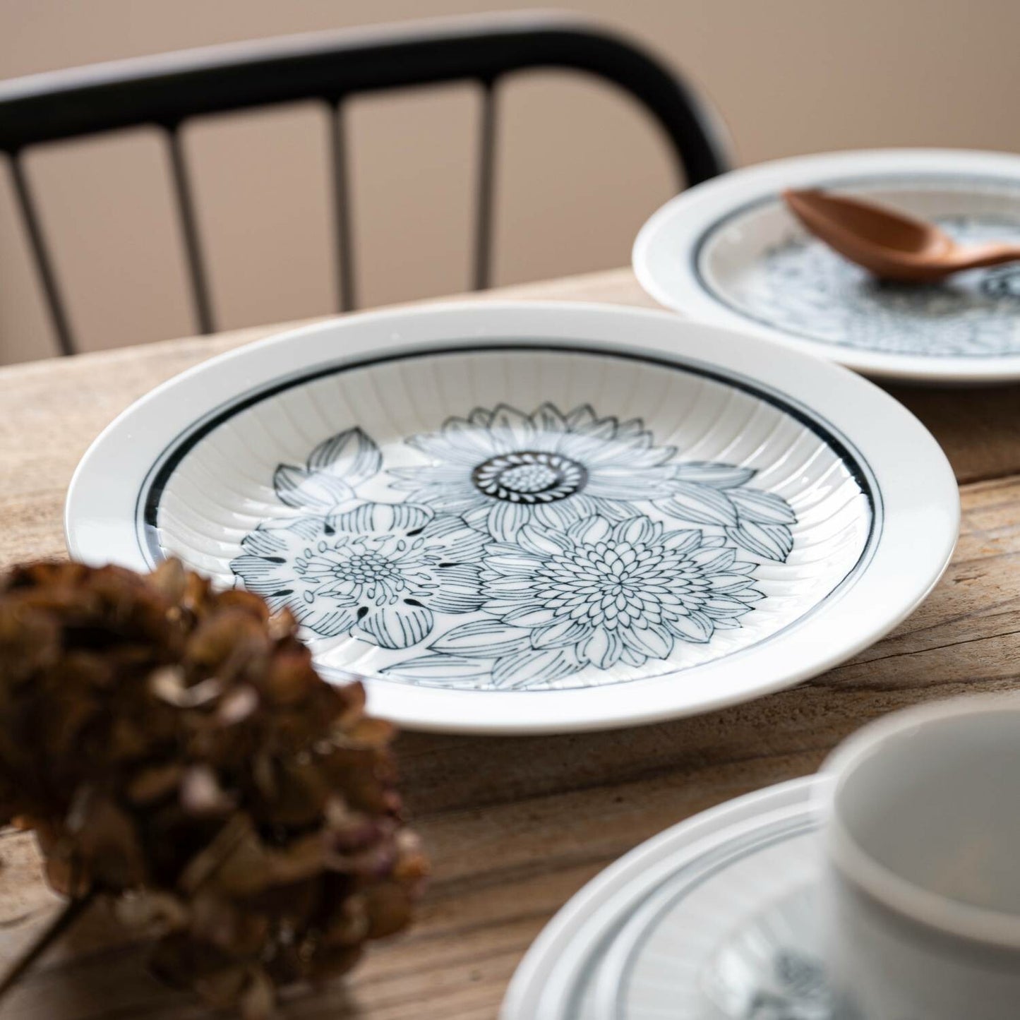 Antico 復古風意粉碟 - 花束│Antico Retro Style Pasta Plate - Bouquet