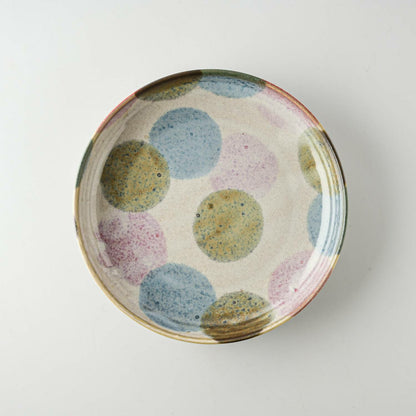 日本彩點陶瓷餐碟 (2件裝)│Japanese Colour Dot Ceramic Plate (2-piece)