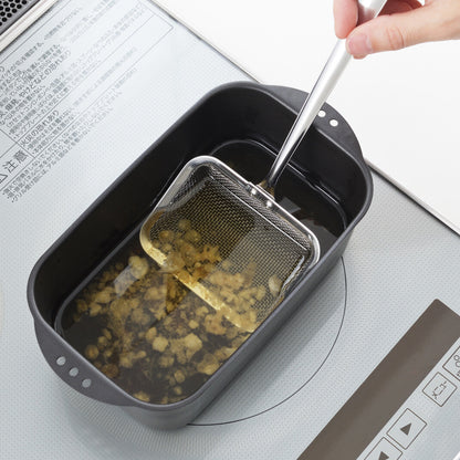 日本製角型細網撈勺│Square Scoop-Style Fine Mesh Skimmer