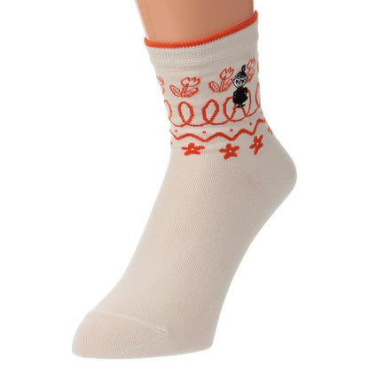 阿美北歐風短襪 │Little My Beige Nordic Style Crew Socks