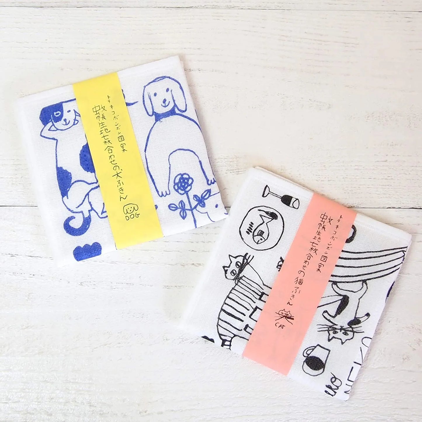 倉敷意匠 小貓七層蚊帳抹布│Kurashiki Isho Cat 7-Layer Kaya Kitchen Cloth