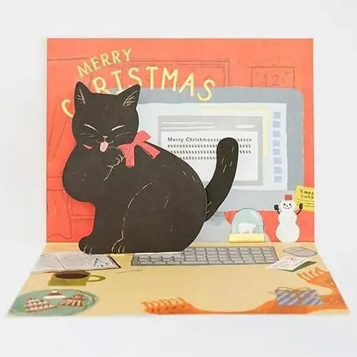 貓咪立體聖誕卡│Kitten Pop-up Christmas Card