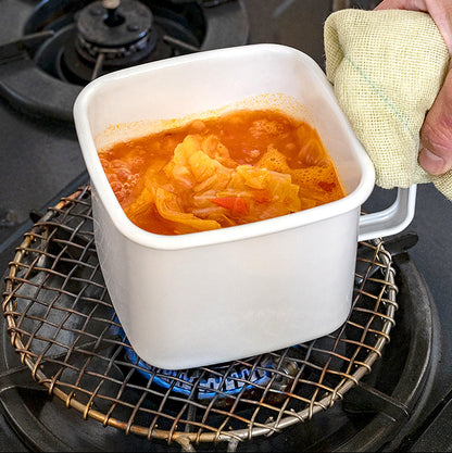 野田琺瑯手柄貯存盒 (膠蓋)│Noda Horo Food Handle Storage Container (Plastic Cover)