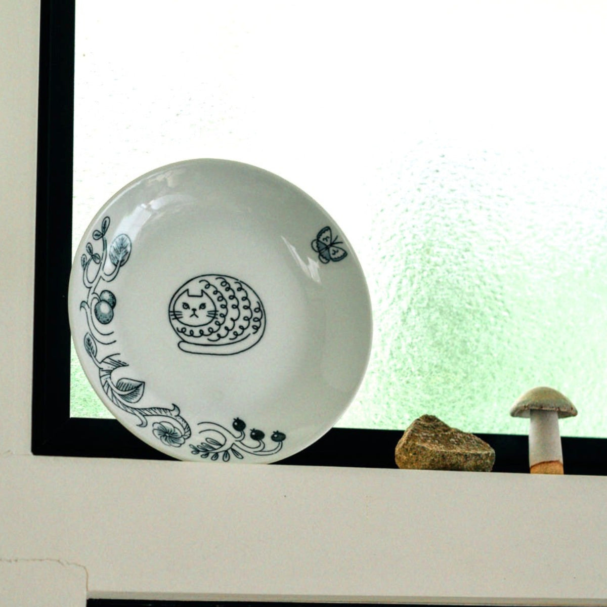 波佐見燒小貓瓷器沙律碟│Hasami Ware Cat Porcelain Salad Plate
