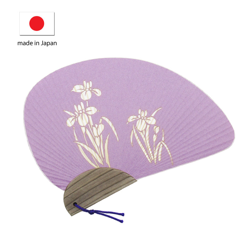 日本製花語團扇 - 菖蒲│Made in Japan Hanakotoba Uchiwa Fan - Iris