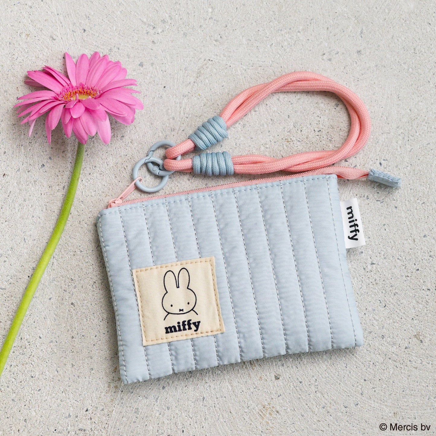 Miffy 粉色系絎縫手挽小包│Miffy Pop-Color Quilted Wrist Pouch