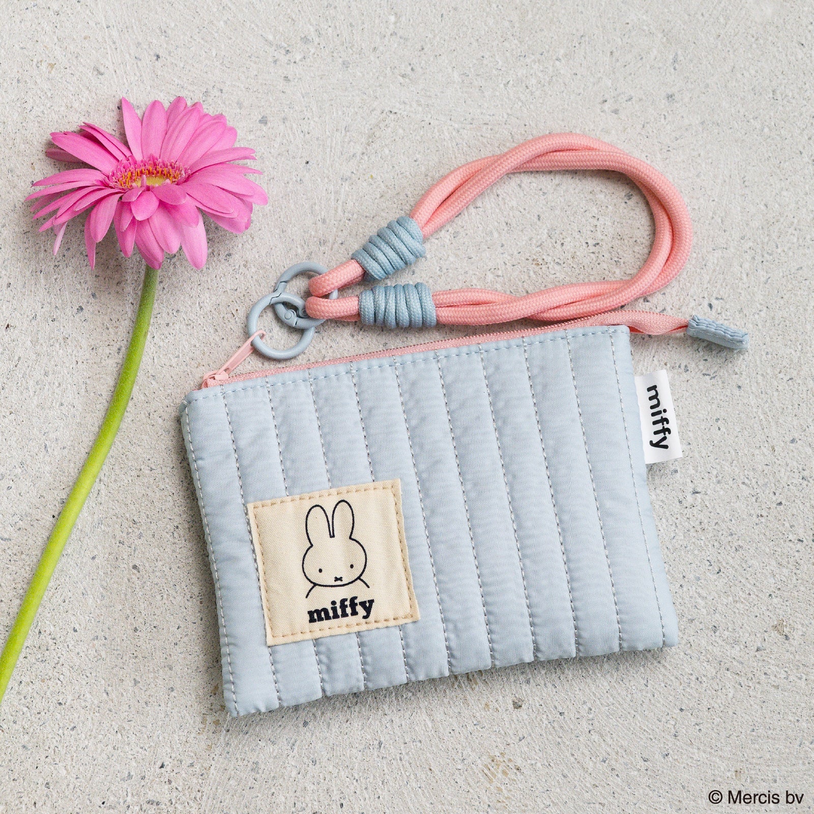Miffy 粉色系絎縫手挽小包│Miffy Pop-Color Quilted Wrist Pouch