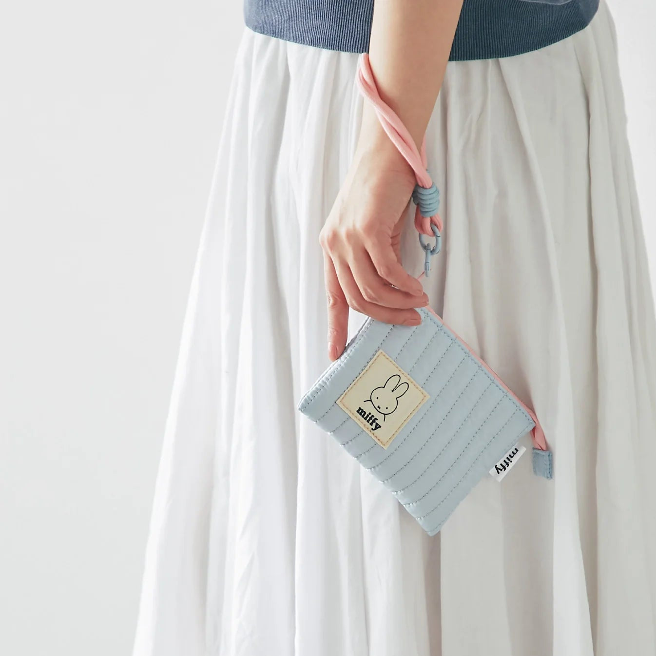 Miffy 粉色系絎縫手挽小包│Miffy Pop-Color Quilted Wrist Pouch