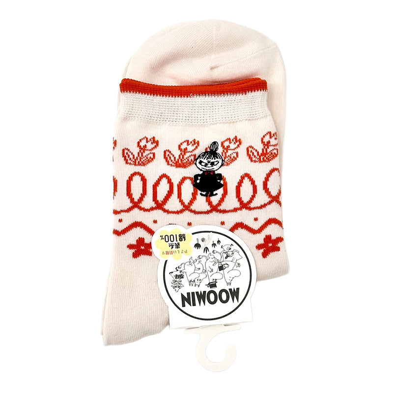 阿美北歐風短襪 │Little My Beige Nordic Style Crew Socks