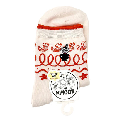 阿美北歐風短襪 │Little My Beige Nordic Style Crew Socks