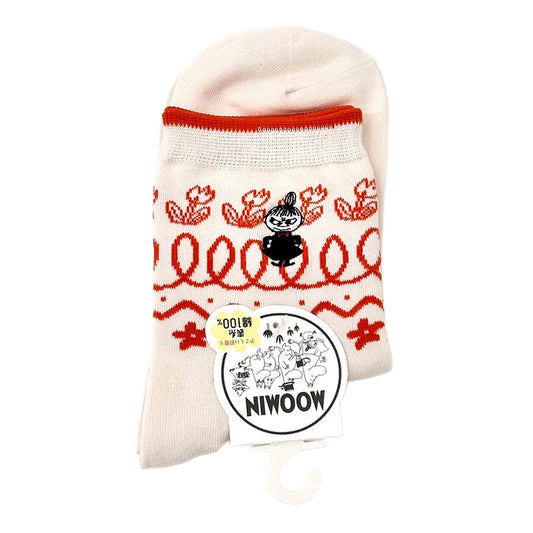 阿美北歐風短襪 │Little My Beige Nordic Style Crew Socks