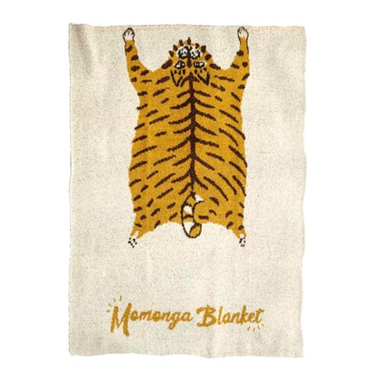 Momonga 溫柔針織毛毯 (老虎) │Momonga Knit Blanket (Tiger)