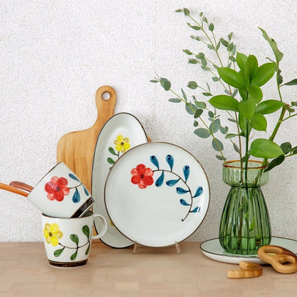 波佐見燒手繪罌粟花餐碟│Hasami Ware Hand-Painted Poppy Plate