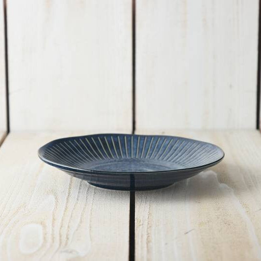 美濃燒靛藍十草餐碟│Minoware Indigo Tokusa Plate