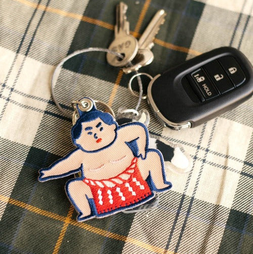 刺繡匙扣 - 相撲手│Stitch Work Keychain – Sumo Wrestler