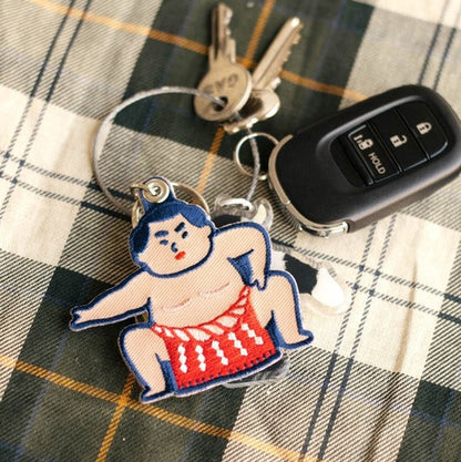 刺繡匙扣 - 相撲手│Stitch Work Keychain – Sumo Wrestler