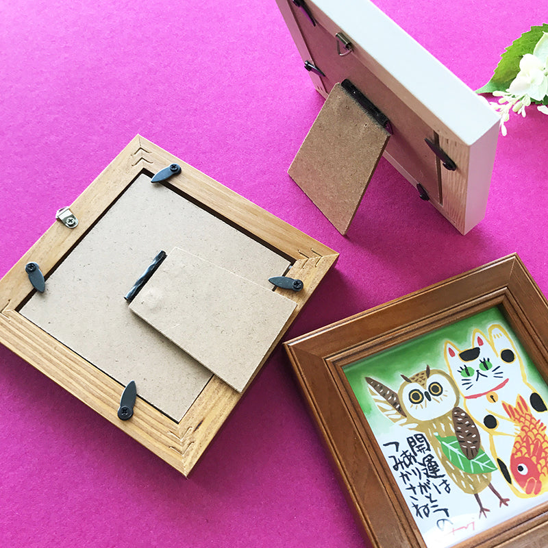 糸井忠晴貓小掛畫 - 招福貓│Cat Art Print with Wooden Frame - Lucky Cats