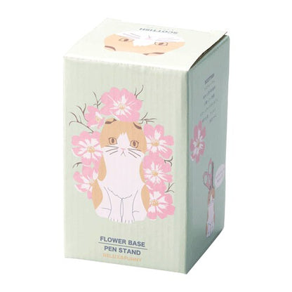 貓咪陶瓷小花瓶 - 啡色*Cat Pottery Flower Base - Brown