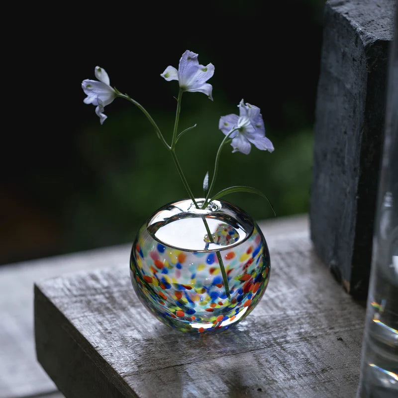 Tsugaru Vidro Artisanal Glass Sphere Vase│津輕玻璃球形花插
