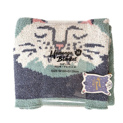 Momonga 溫柔針織毛毯 (八字貓) │Momonga Knit Blanket (Hachiware Cat)