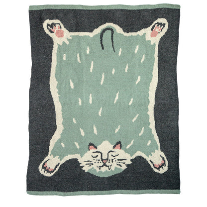 Momonga 溫柔針織毛毯 (八字貓) │Momonga Knit Blanket (Hachiware Cat)