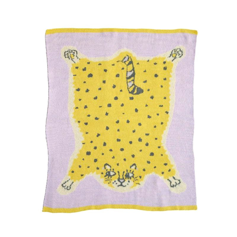 Momonga 溫柔針織毛毯 (小豹) │Momonga Knit Blanket (Leopard)