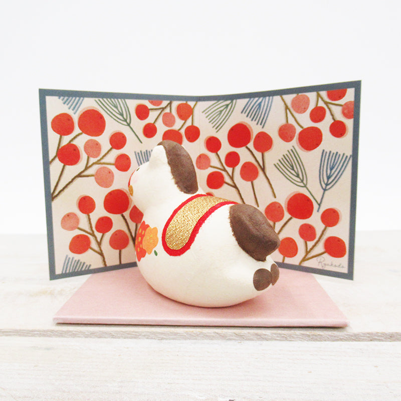 日本製 跳躍白馬和紙迎福擺設│Leaping White Horse Washi Auspicious Decoration