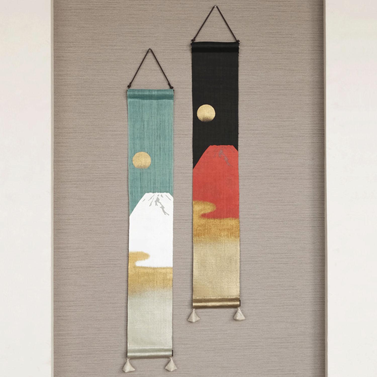 京都手繪富士山掛飾│Hand-Painted Mount Fuji Decorative Tapestry