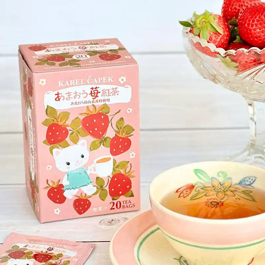 Karel Capek 甘王草莓紅茶包（20包)│Karel Capek Amaou Strawberry Black Tea (20 teabags)