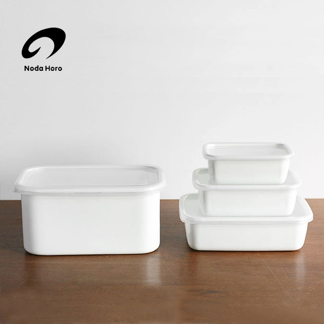 野田琺瑯食物貯存盒 (4種尺寸選擇)*Noda Horo Food Storage Box (4-size)
