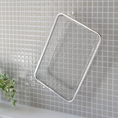 日本燕三条 薄型不銹鋼瀝水籃│Tsubame-Sanjo Slim Stainless Steel Draining Basket